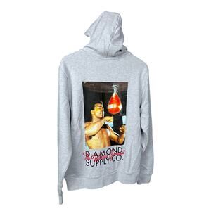 NWT Diamond Supply Co. Muhammad Ali Gray Hoodie - Medium -  $102 Retail